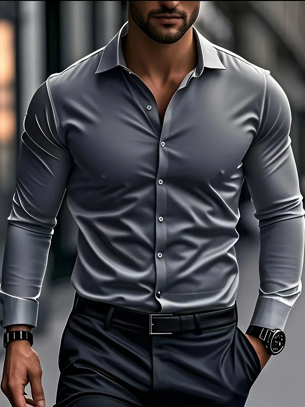 Willem™ | Elegante Overhemd Met Lange Mouwen