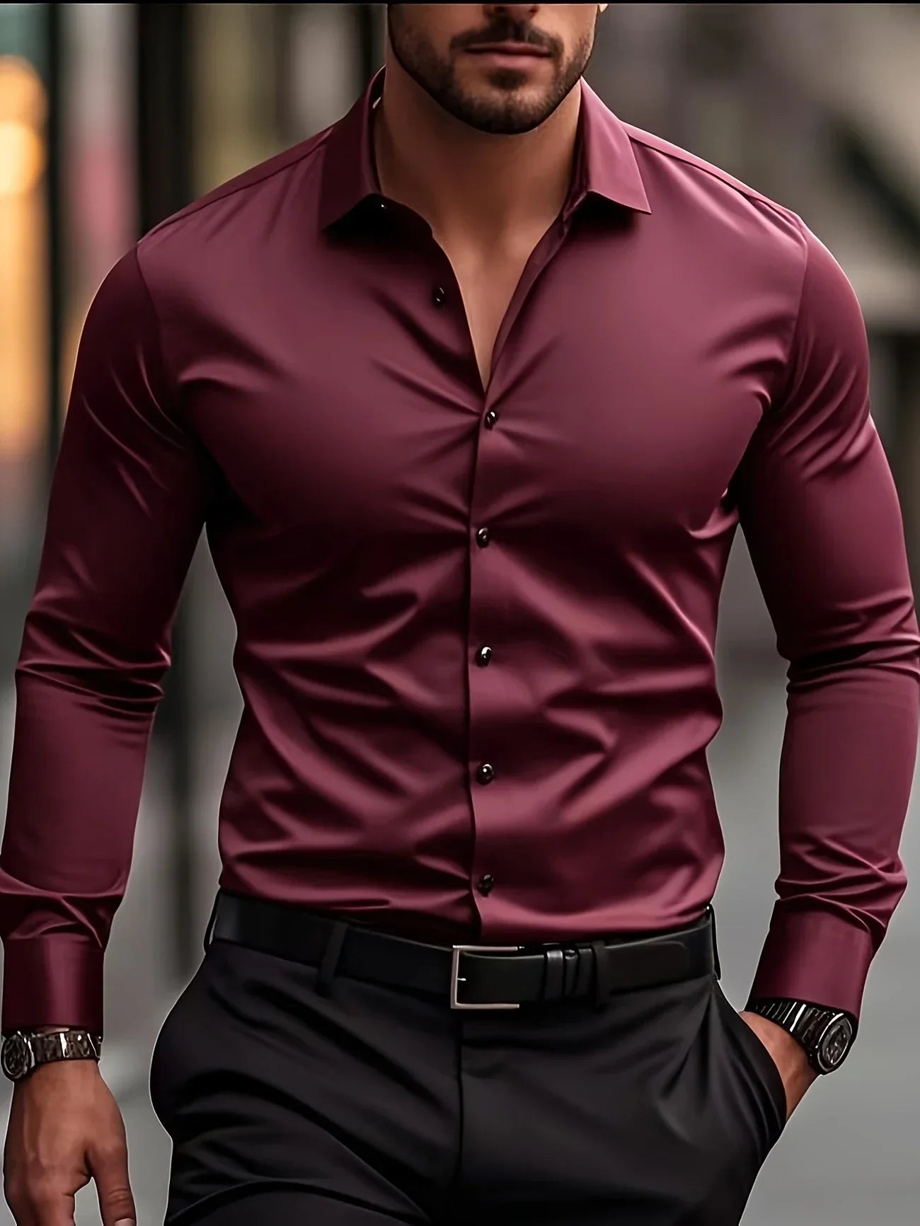 Willem™ | Elegante Overhemd Met Lange Mouwen