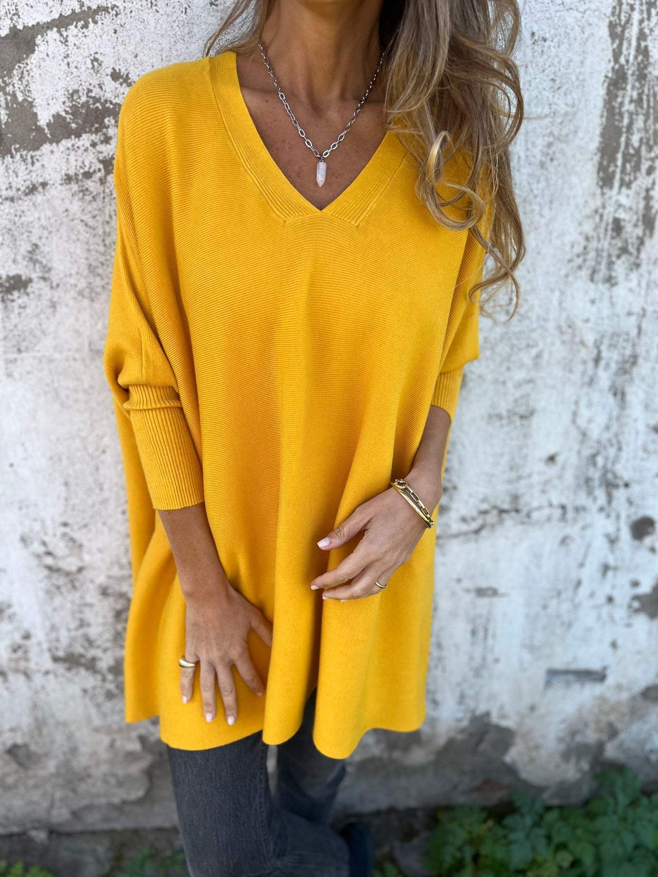 Elisabeth™|Trui met Oversized V-hals