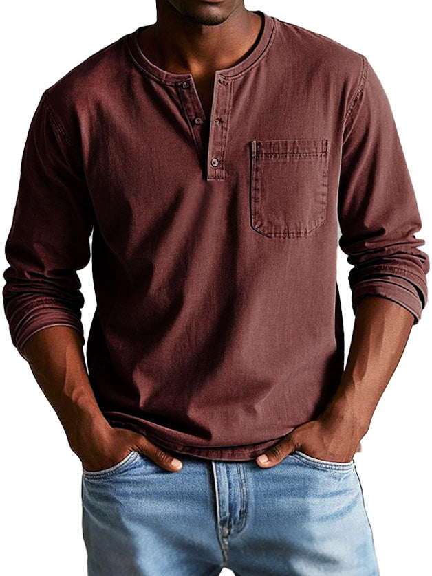 Richard™ |Vintage Shirt met Lange Mouwen