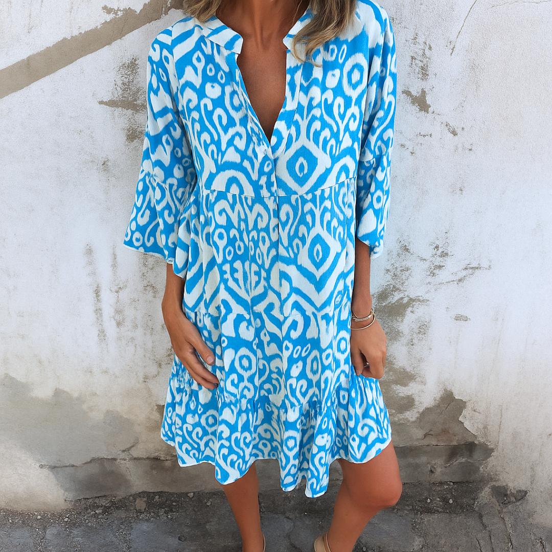 Lianne™ | Elegante Midi-jurk Met V-Hals