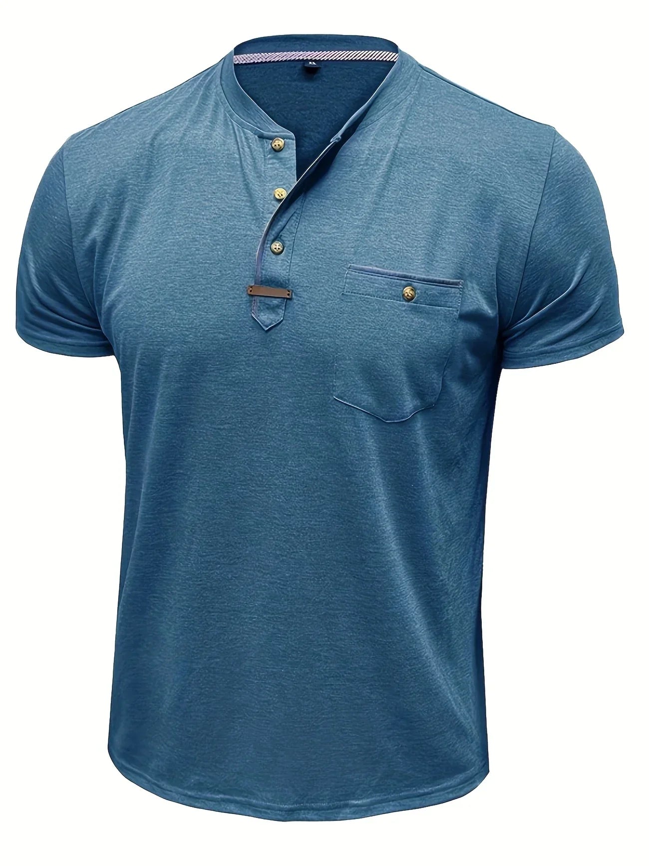 Roel™ | Elegant Ronde Hals T-shirt Met Zak