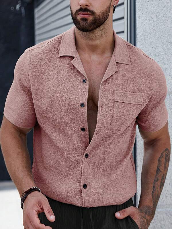 Sven™ | CasualCool Shirt Met Patchzak