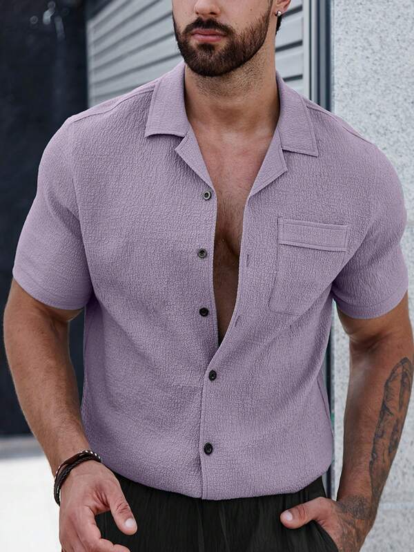 Sven™ | CasualCool Shirt Met Patchzak