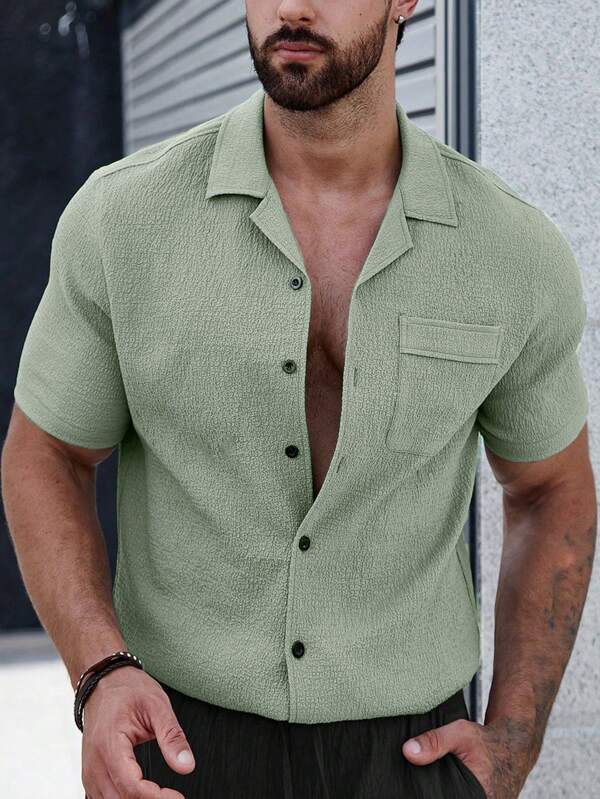 Sven™ | CasualCool Shirt Met Patchzak