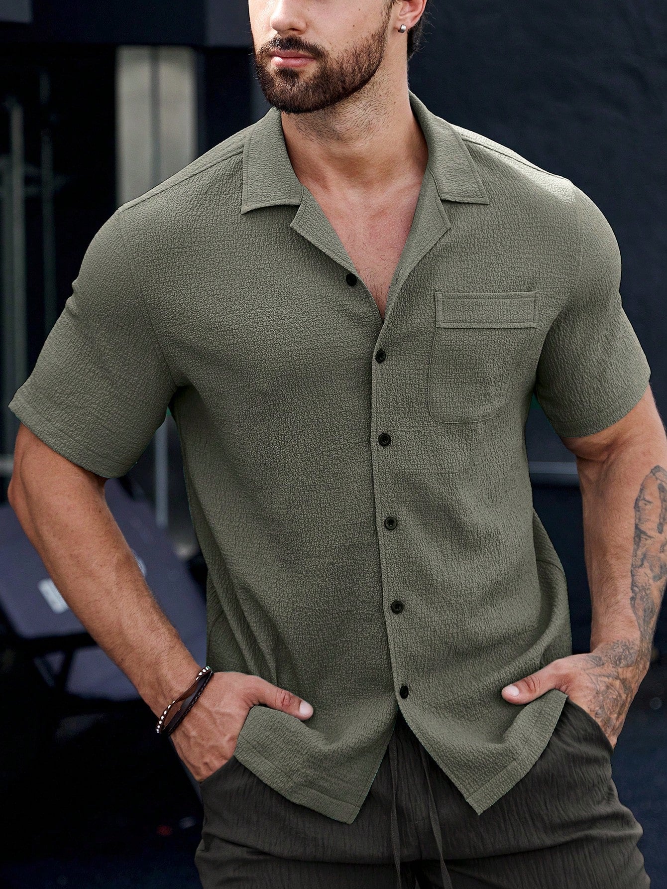 Sven™ | CasualCool Shirt Met Patchzak