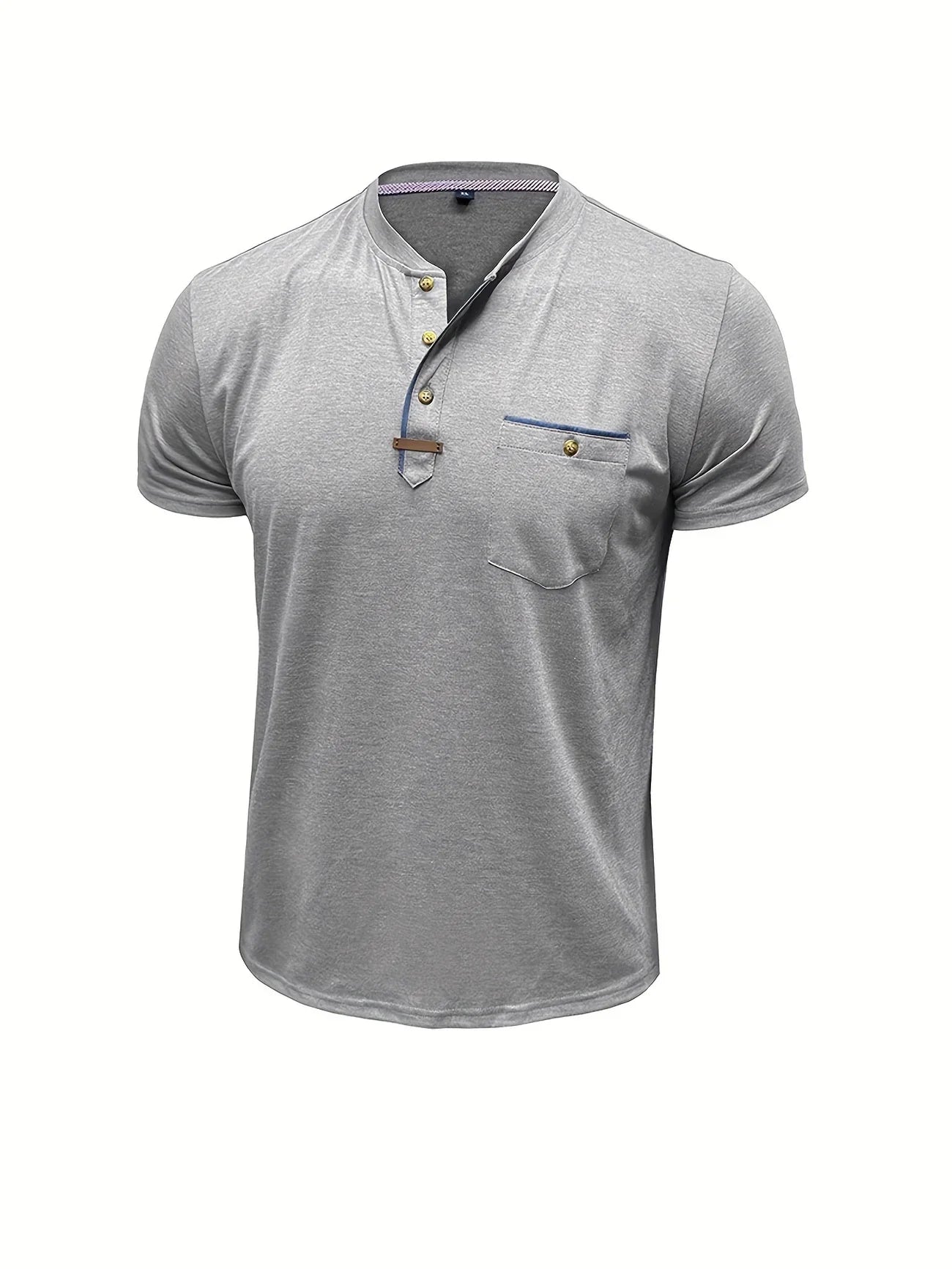 Roel™ | Elegant Ronde Hals T-shirt Met Zak