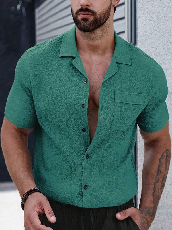 Sven™ | CasualCool Shirt Met Patchzak