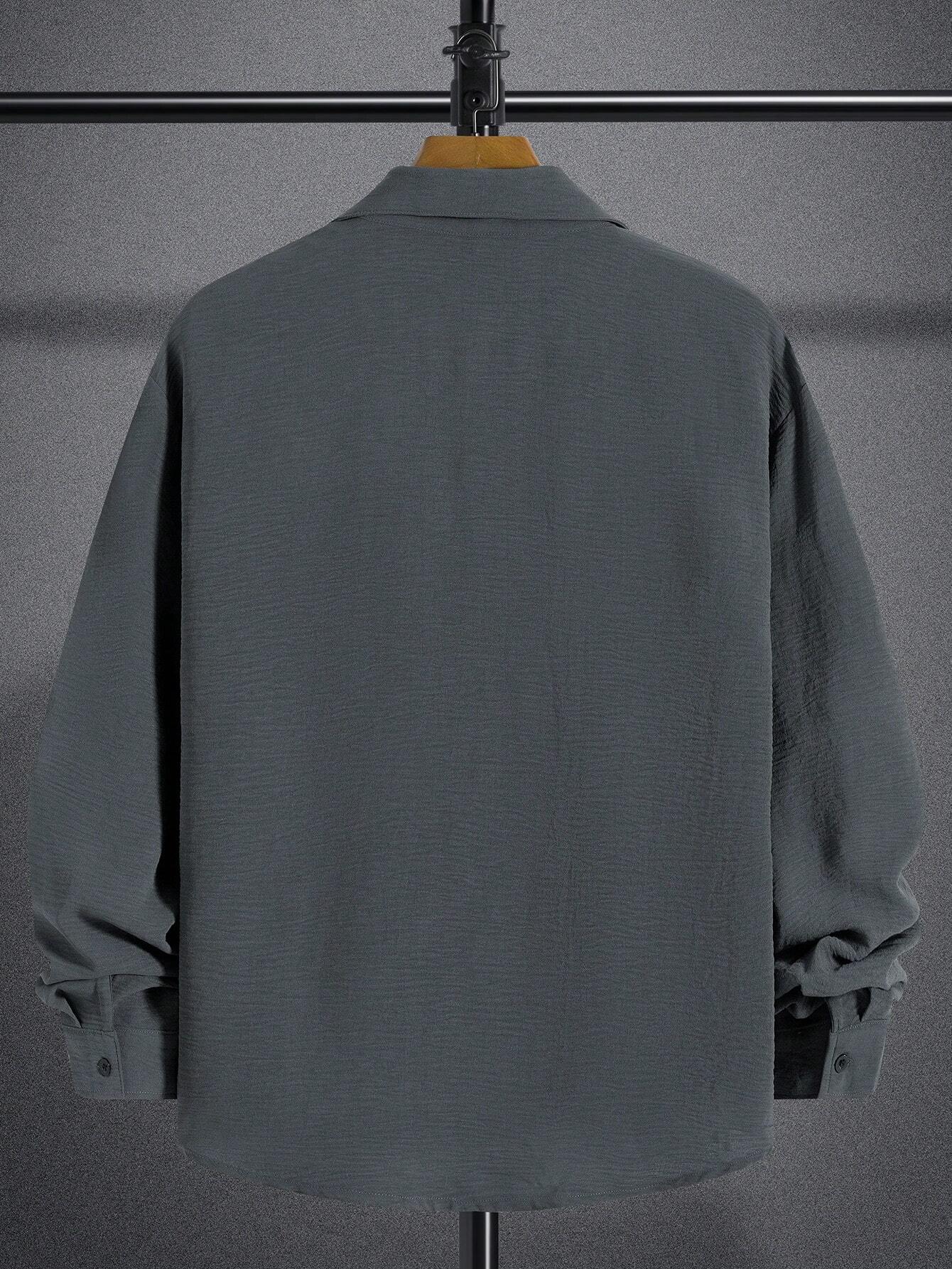 Henk™ | CasualCool Overhemd Met Zakpatch
