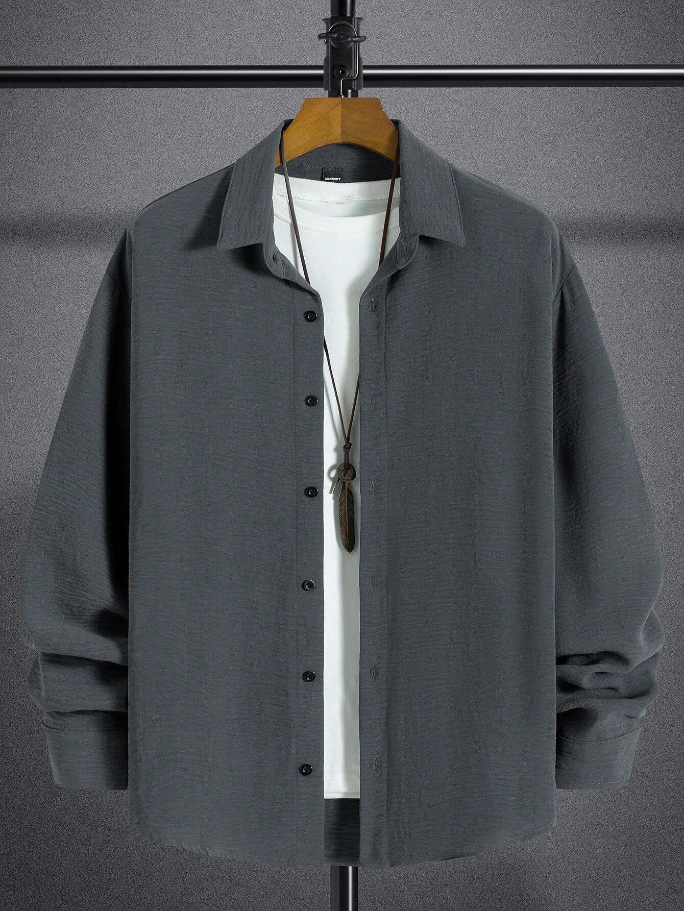 Henk™ | CasualCool Overhemd Met Zakpatch