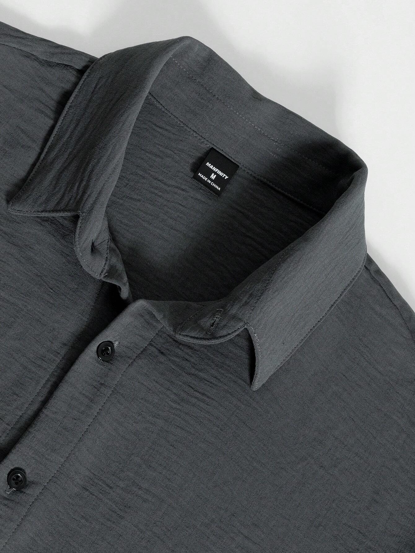 Henk™ | CasualCool Overhemd Met Zakpatch
