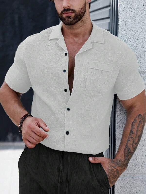 Sven™ | CasualCool Shirt Met Patchzak