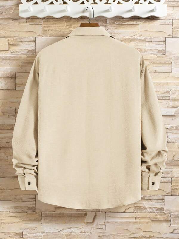 Henk™ | CasualCool Overhemd Met Zakpatch