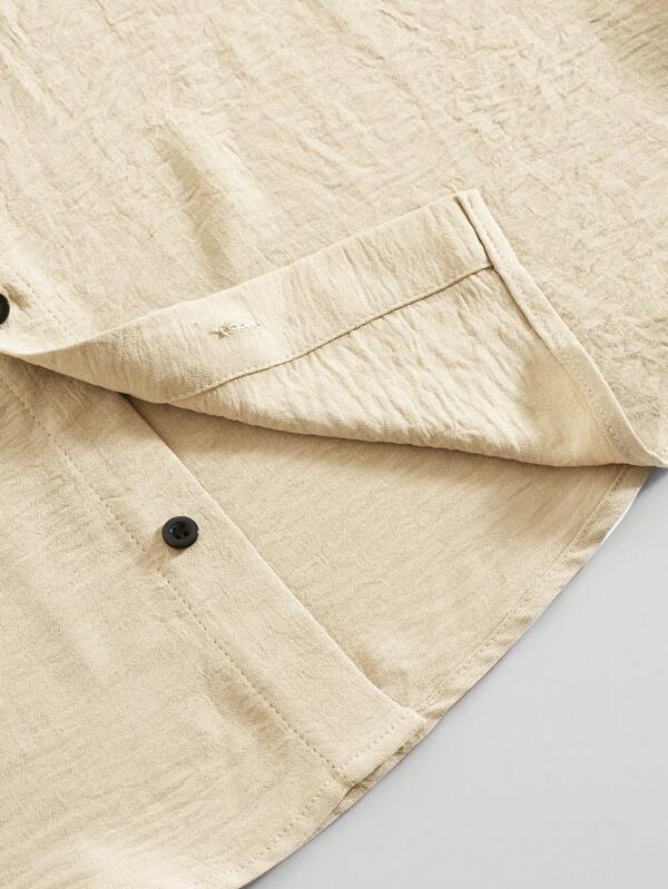 Henk™ | CasualCool Overhemd Met Zakpatch