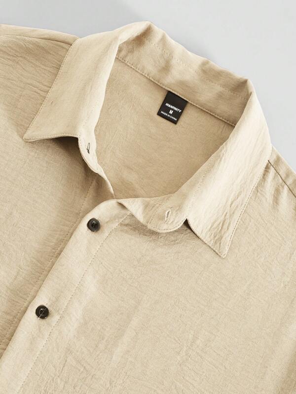 Henk™ | CasualCool Overhemd Met Zakpatch