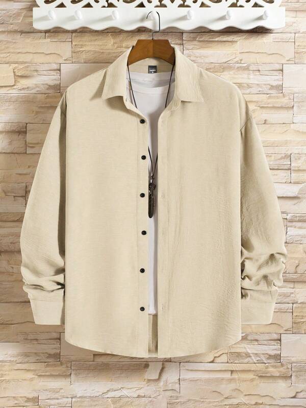 Henk™ | CasualCool Overhemd Met Zakpatch