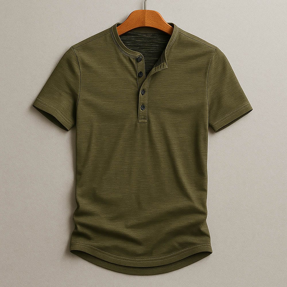 Hidde™ | Casual Henley Overhemd