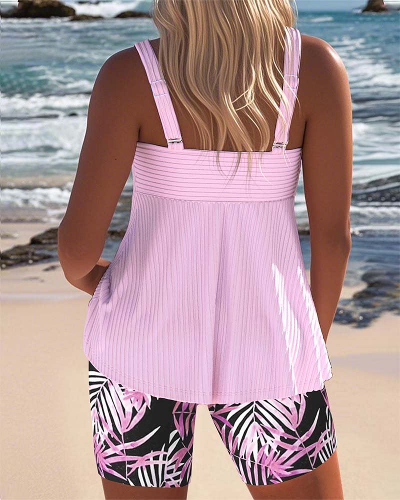 Eva™ | Gestreepte Tankini & Strandshort