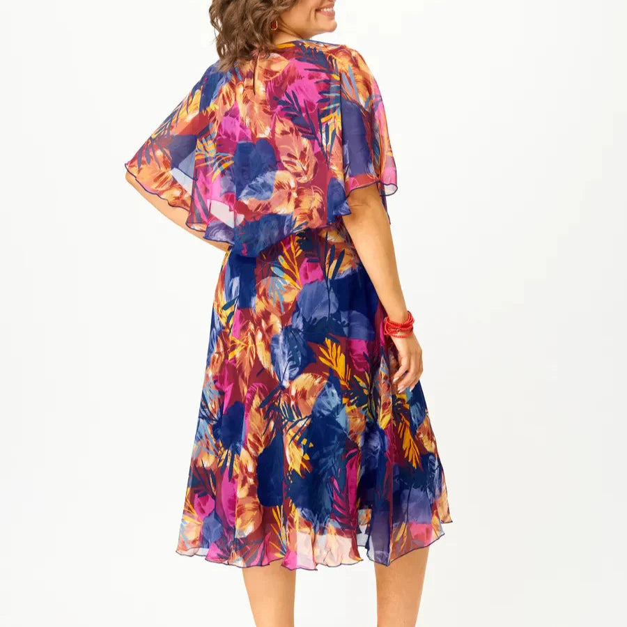 Mariska™ | Comfortabele Plus Size Chiffon Jurk