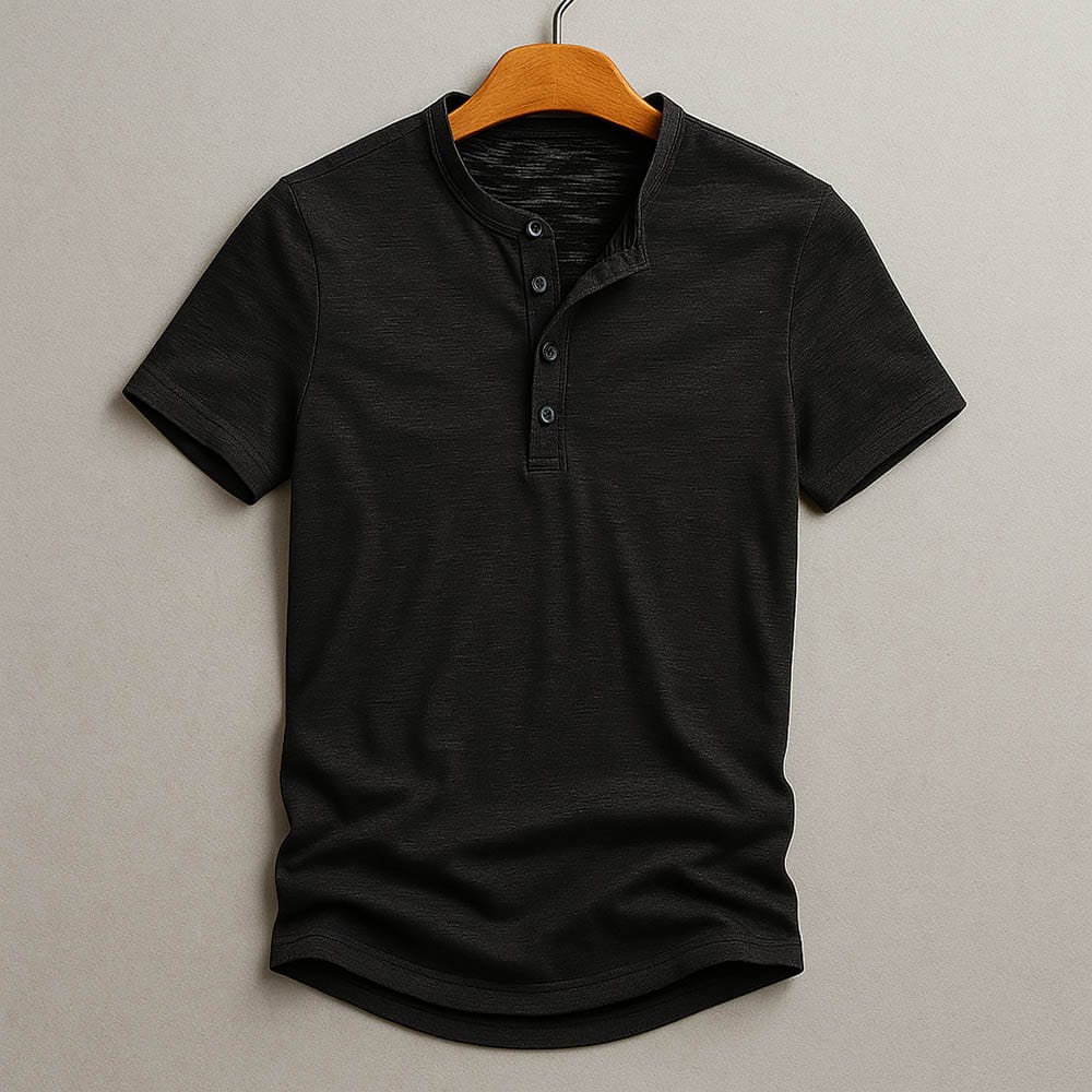 Hidde™ | Casual Henley Overhemd
