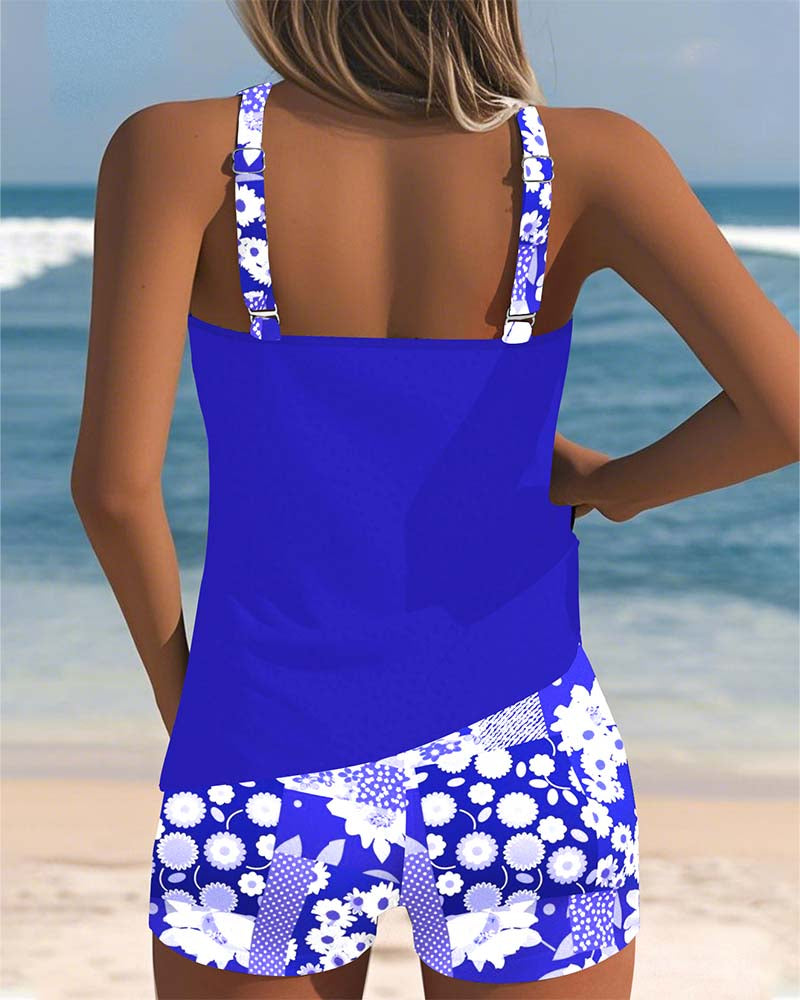 Saskia™ | Tweedelige Badset Met Bloemenprint