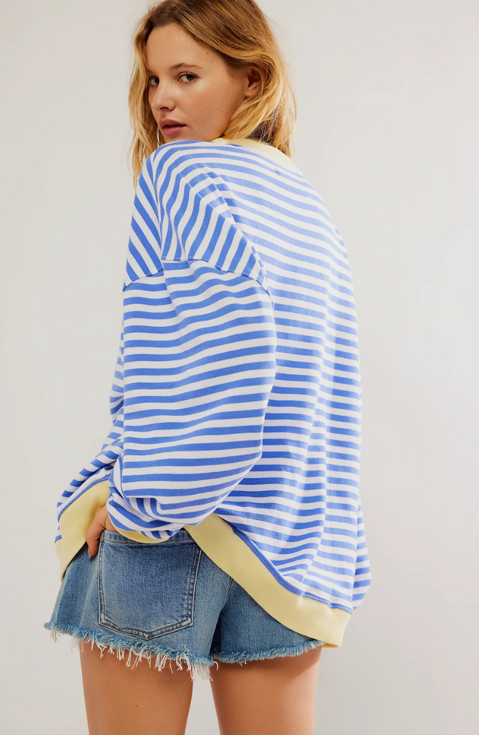 Catje™|Oversized Trui met Levendige Strepen