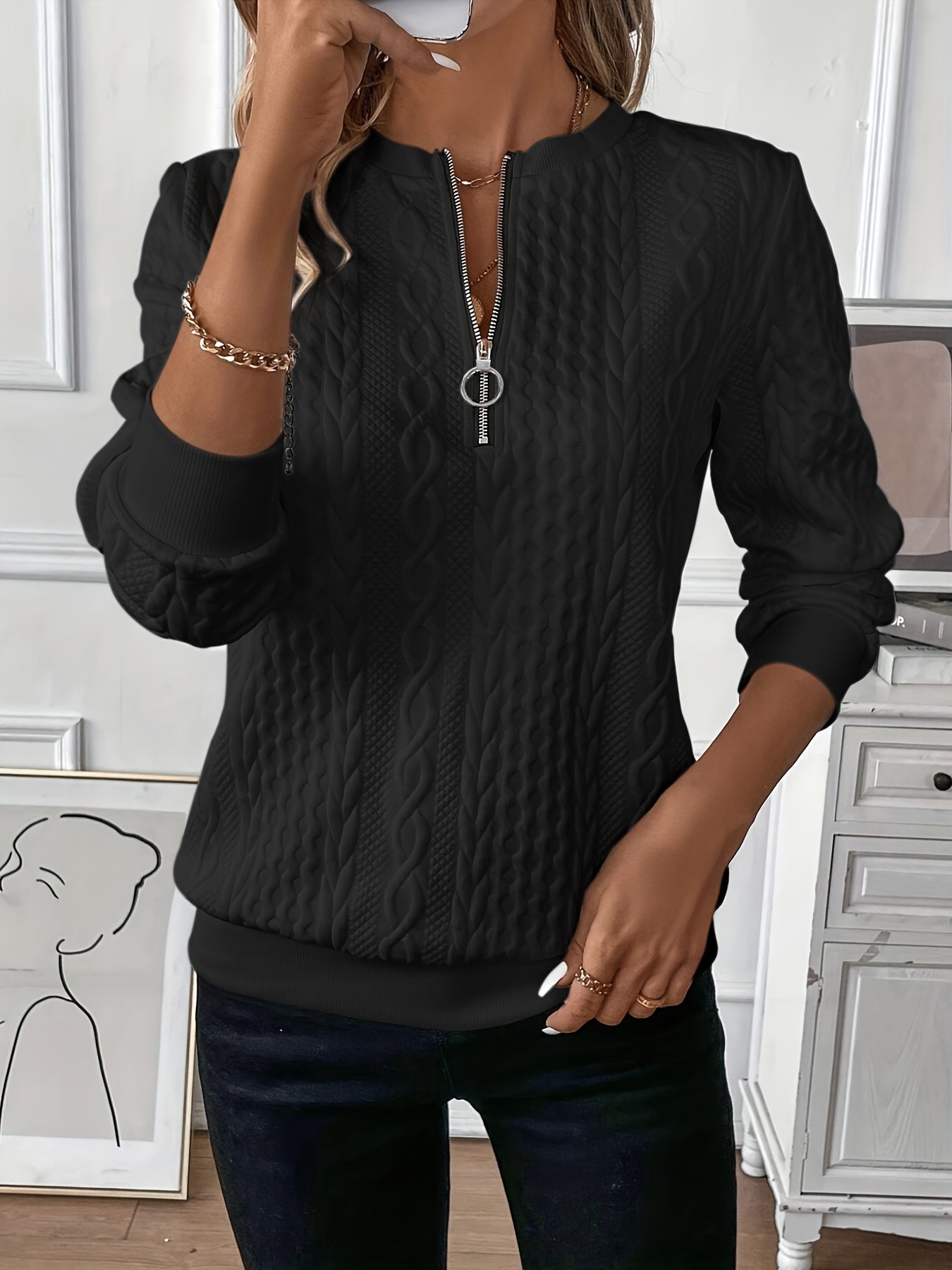 Sofie™|Trui met Rits