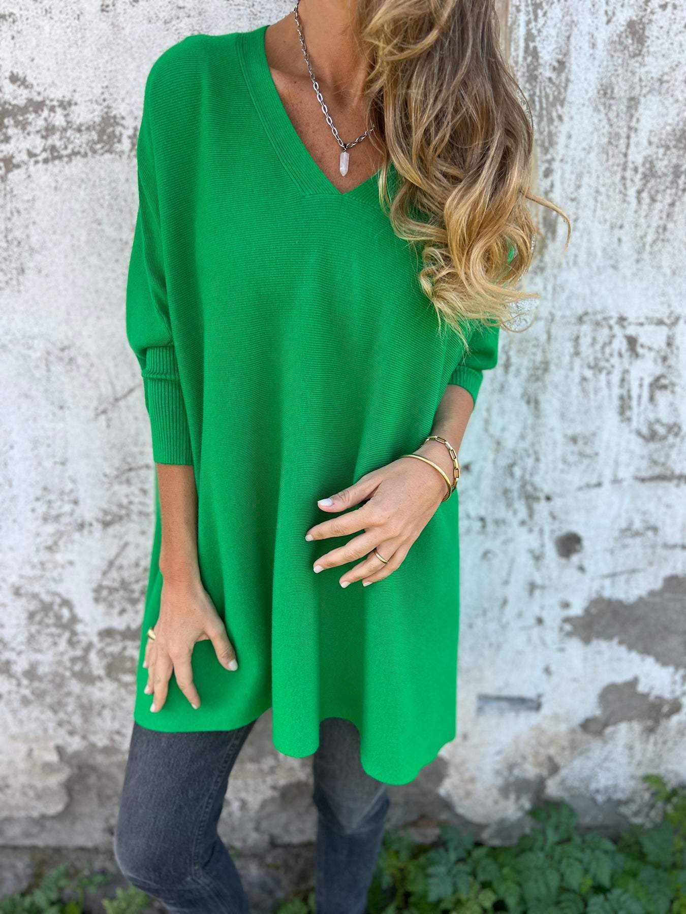 Elisabeth™|Trui met Oversized V-hals