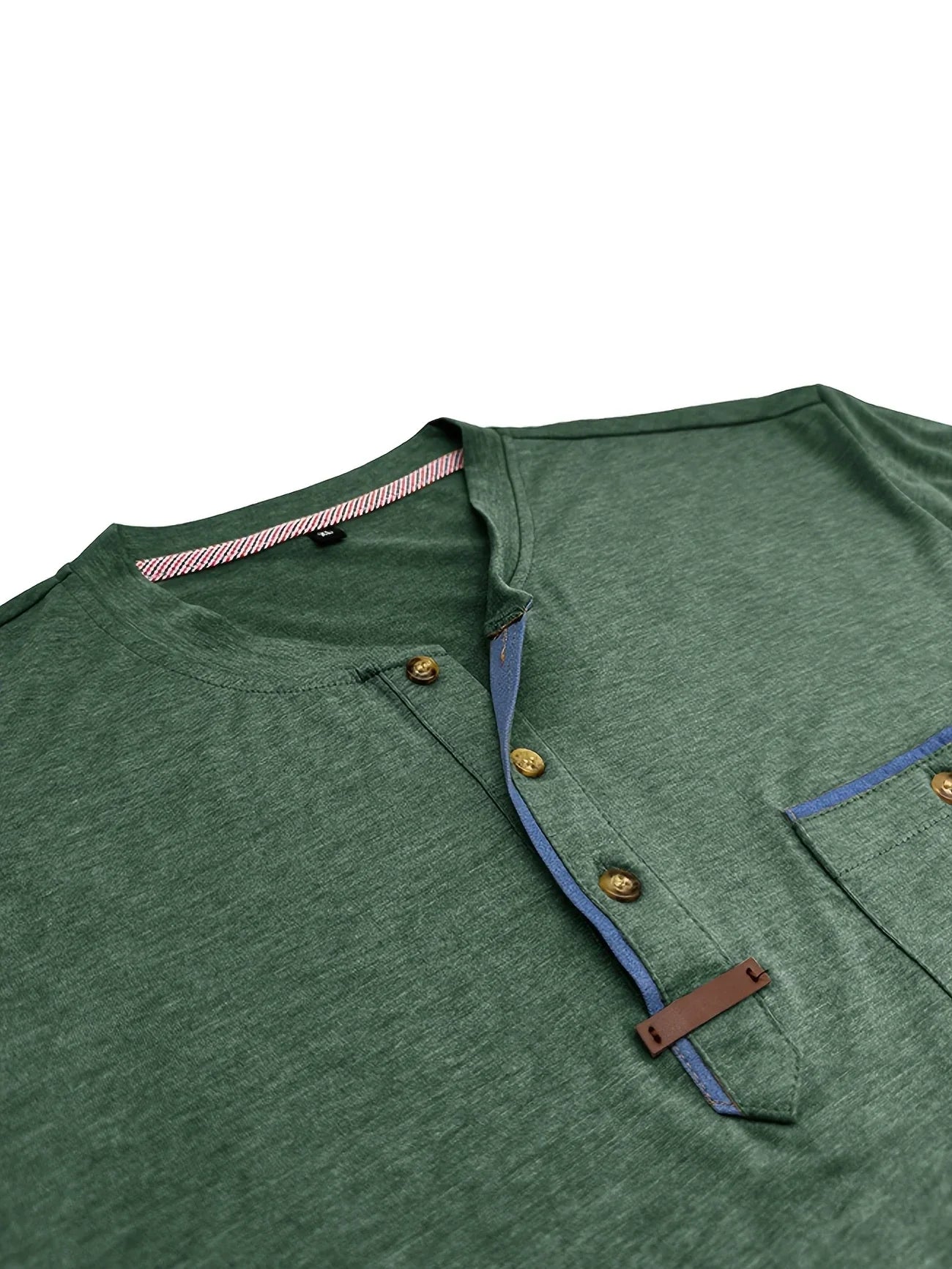 Roel™ | Elegant Ronde Hals T-shirt Met Zak