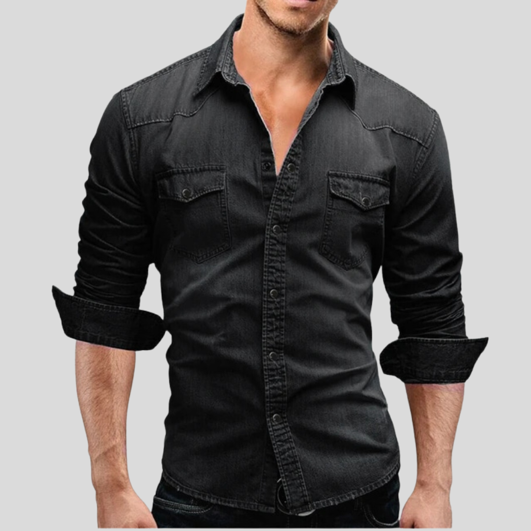 Jaxx™|Comfortabel Denim Overhemd