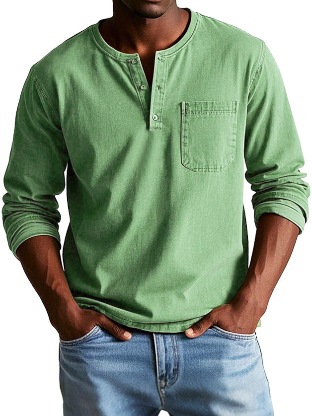 Richard™ |Vintage Shirt met Lange Mouwen