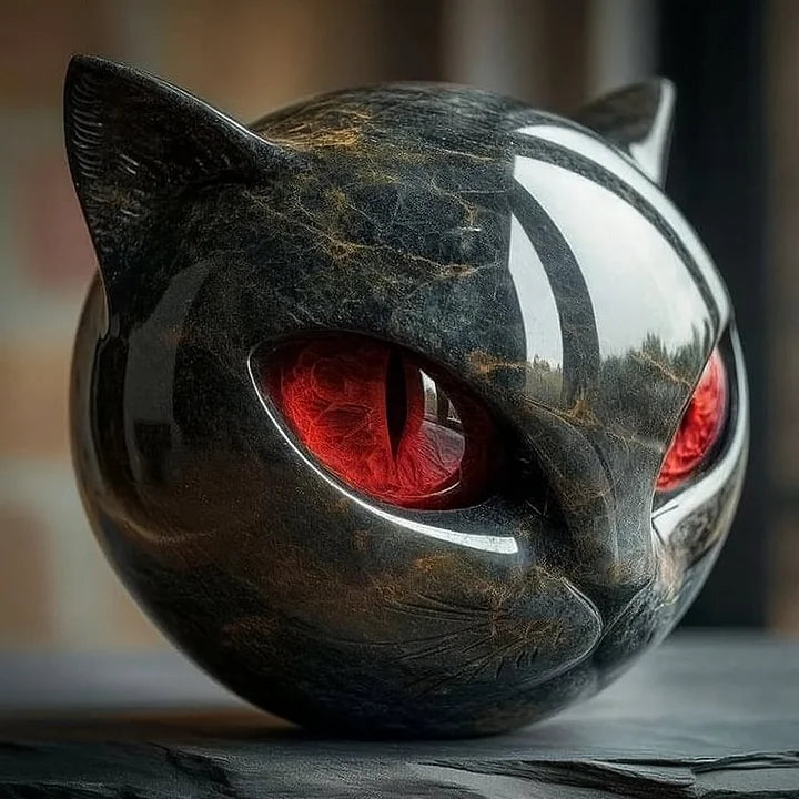 Nynke™ | Mystieke Kattenkop Sculptuur
