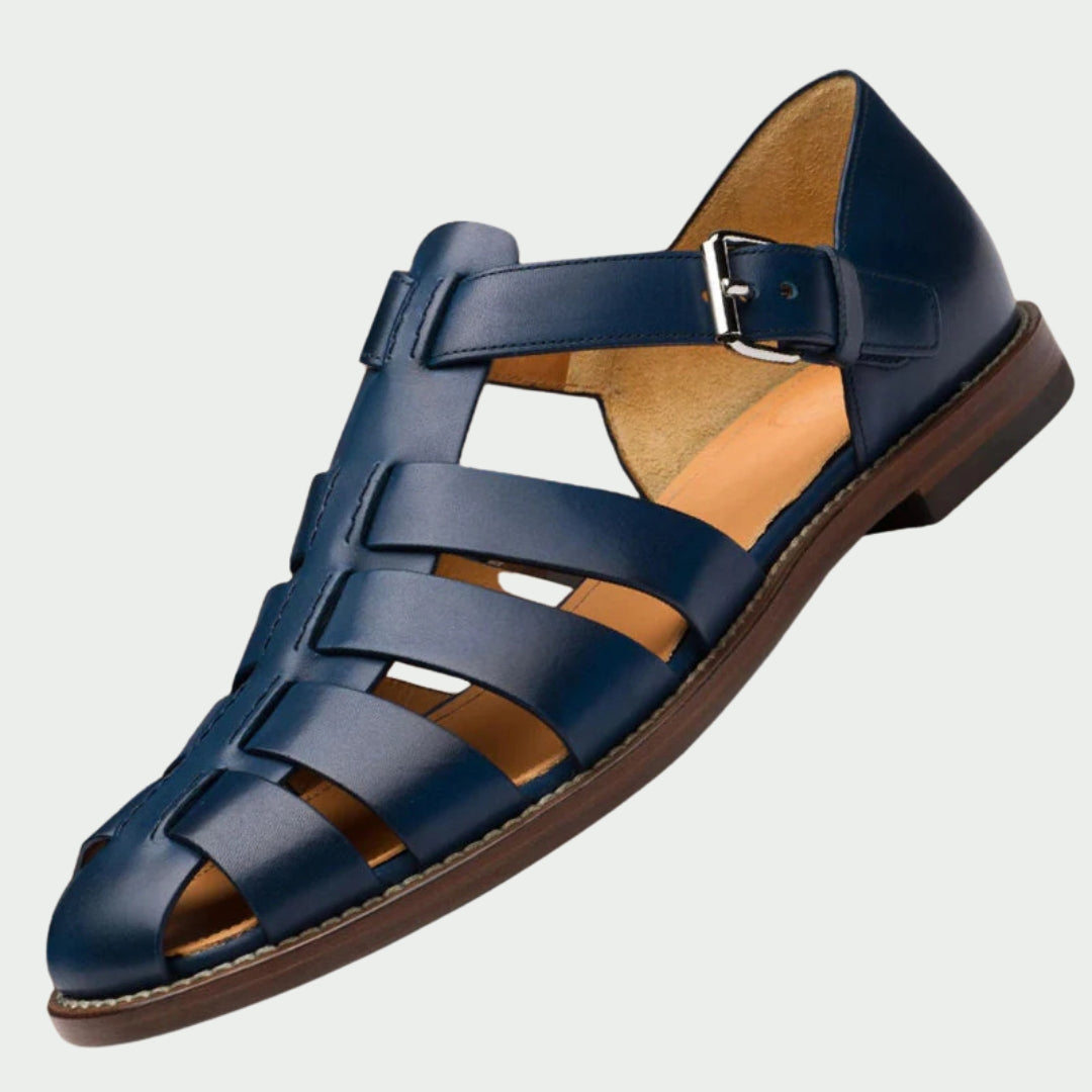 Wouter™ | Leren Gladiatorsandalen