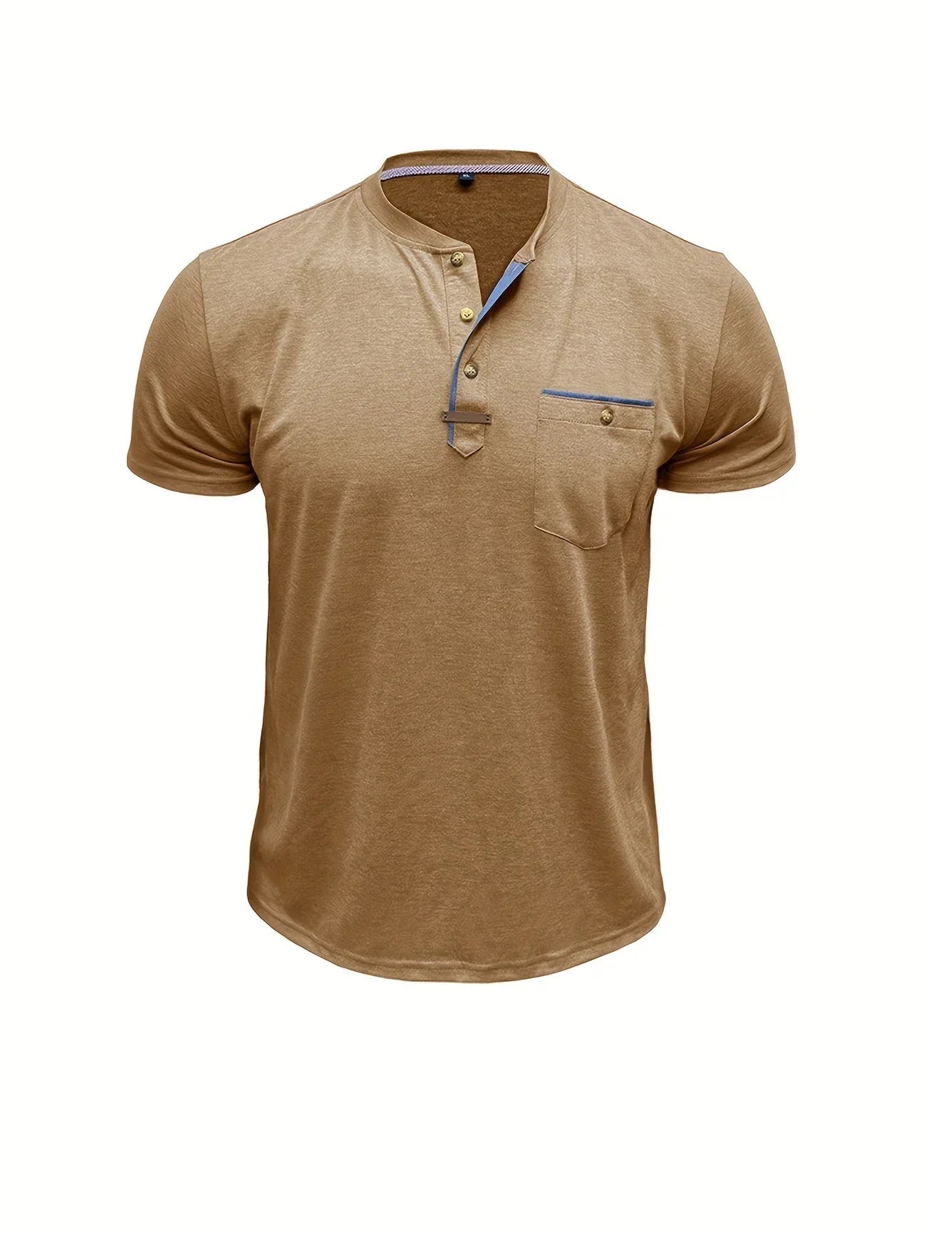 Roel™ | Elegant Ronde Hals T-shirt Met Zak