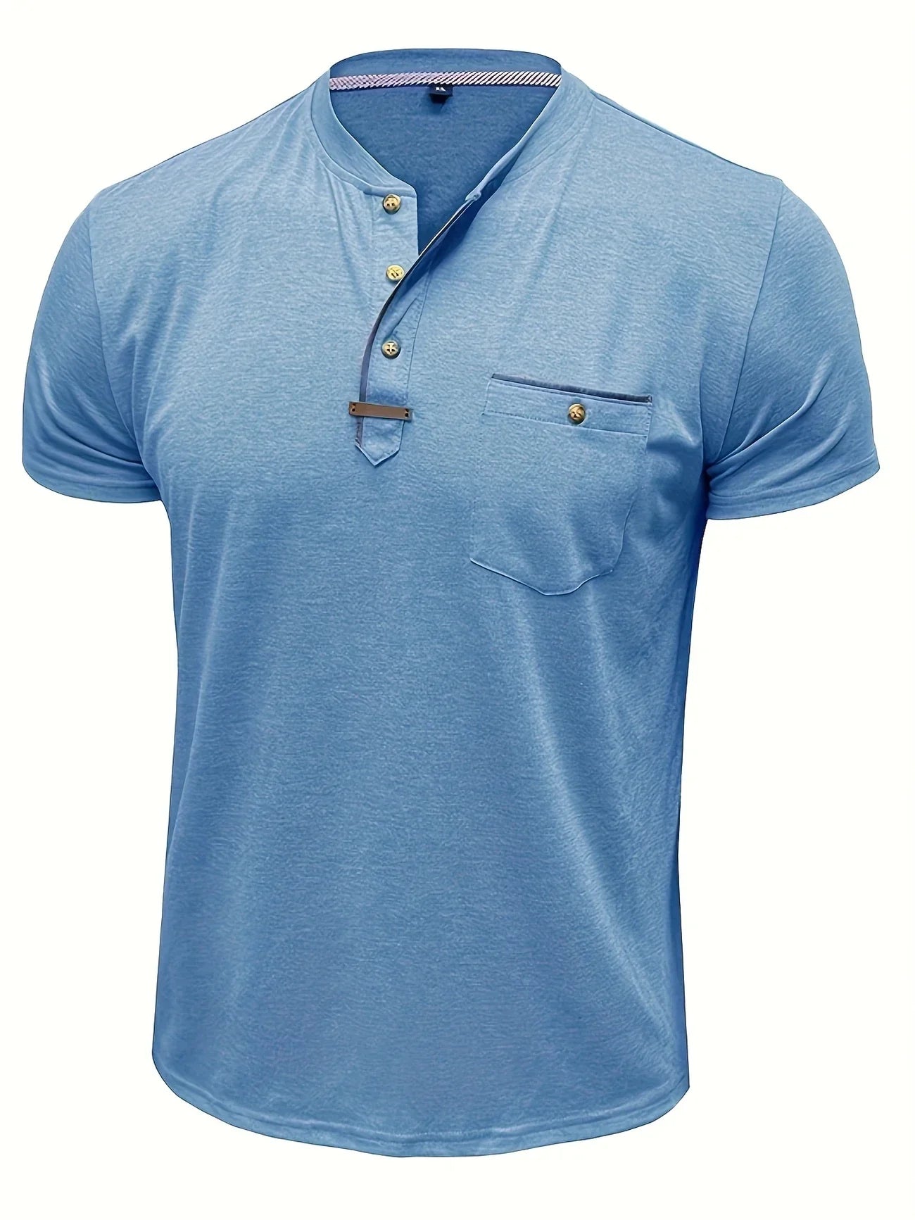 Roel™ | Elegant Ronde Hals T-shirt Met Zak