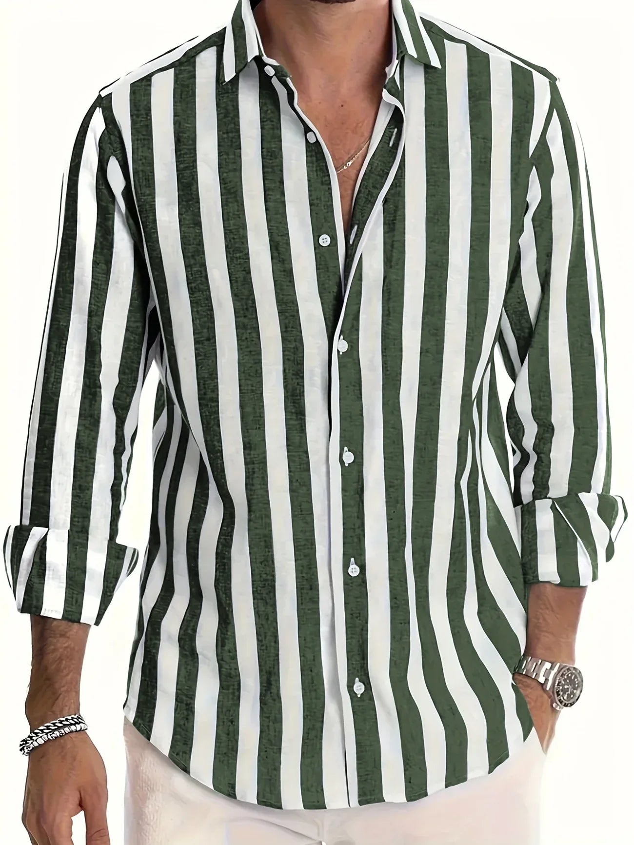 Victor™ | Elegante Gestreept Overhemd