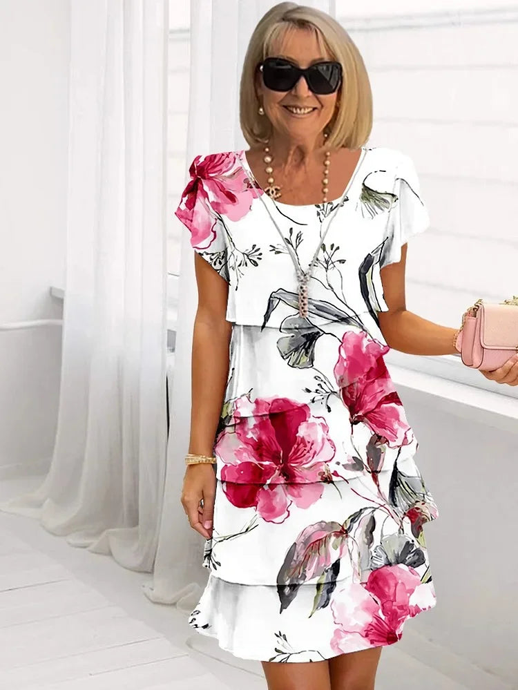 Anouk™|Elegante Maxi-jurk met bloemen