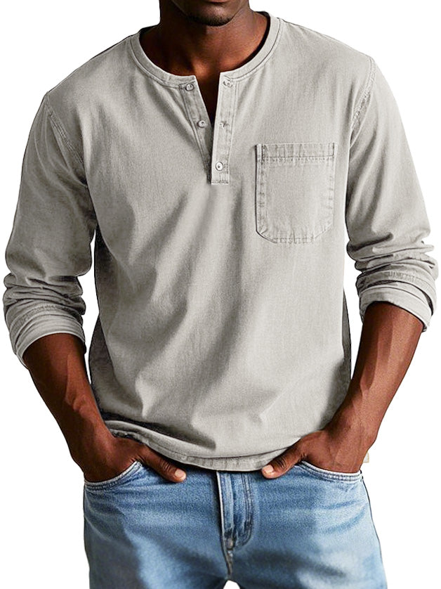 Richard™ |Vintage Shirt met Lange Mouwen