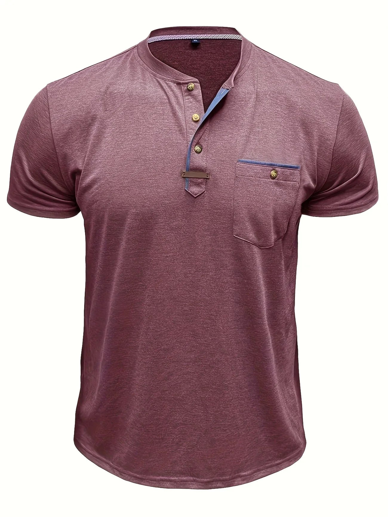 Roel™ | Elegant Ronde Hals T-shirt Met Zak