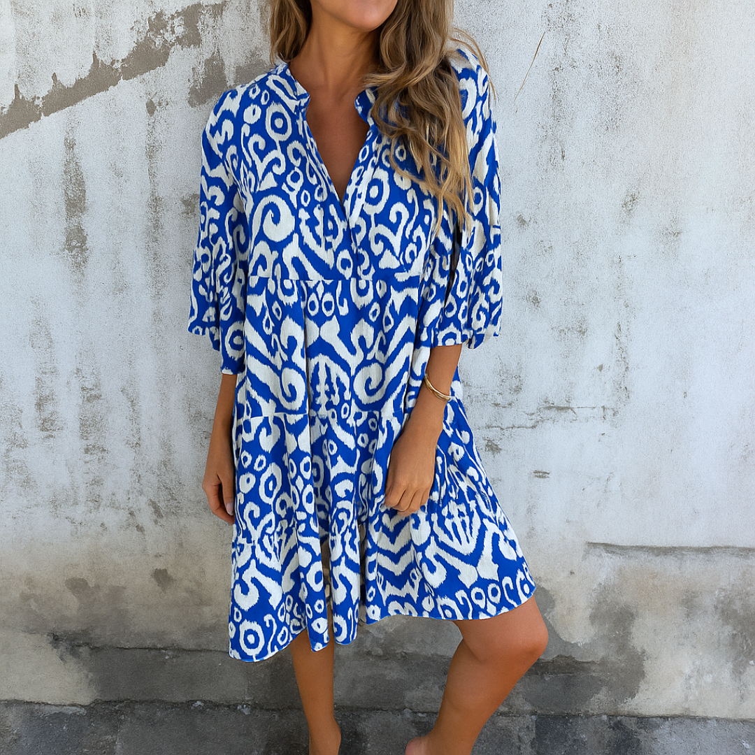 Lianne™ | Elegante Midi-jurk Met V-Hals