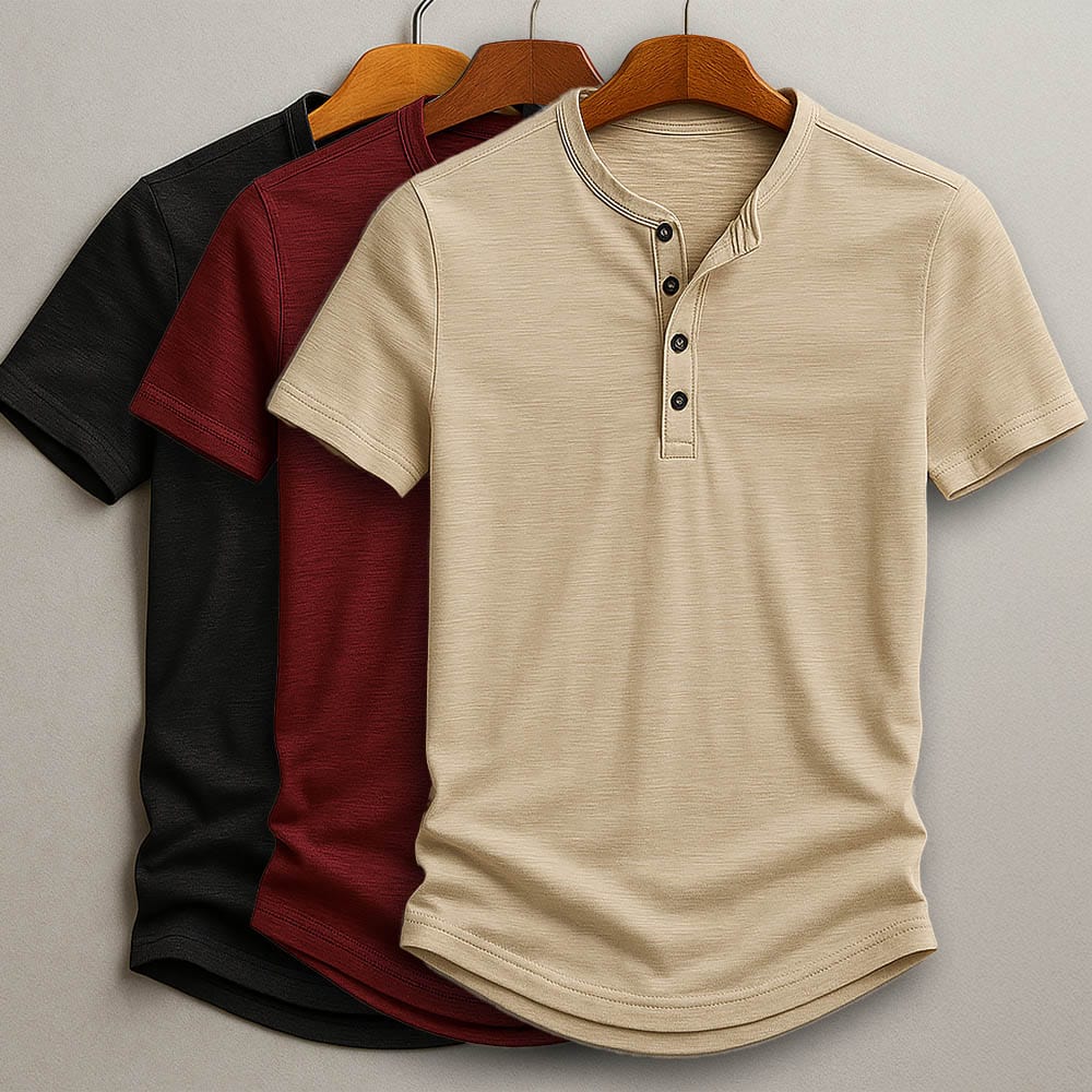 Hidde™ | Casual Henley Overhemd