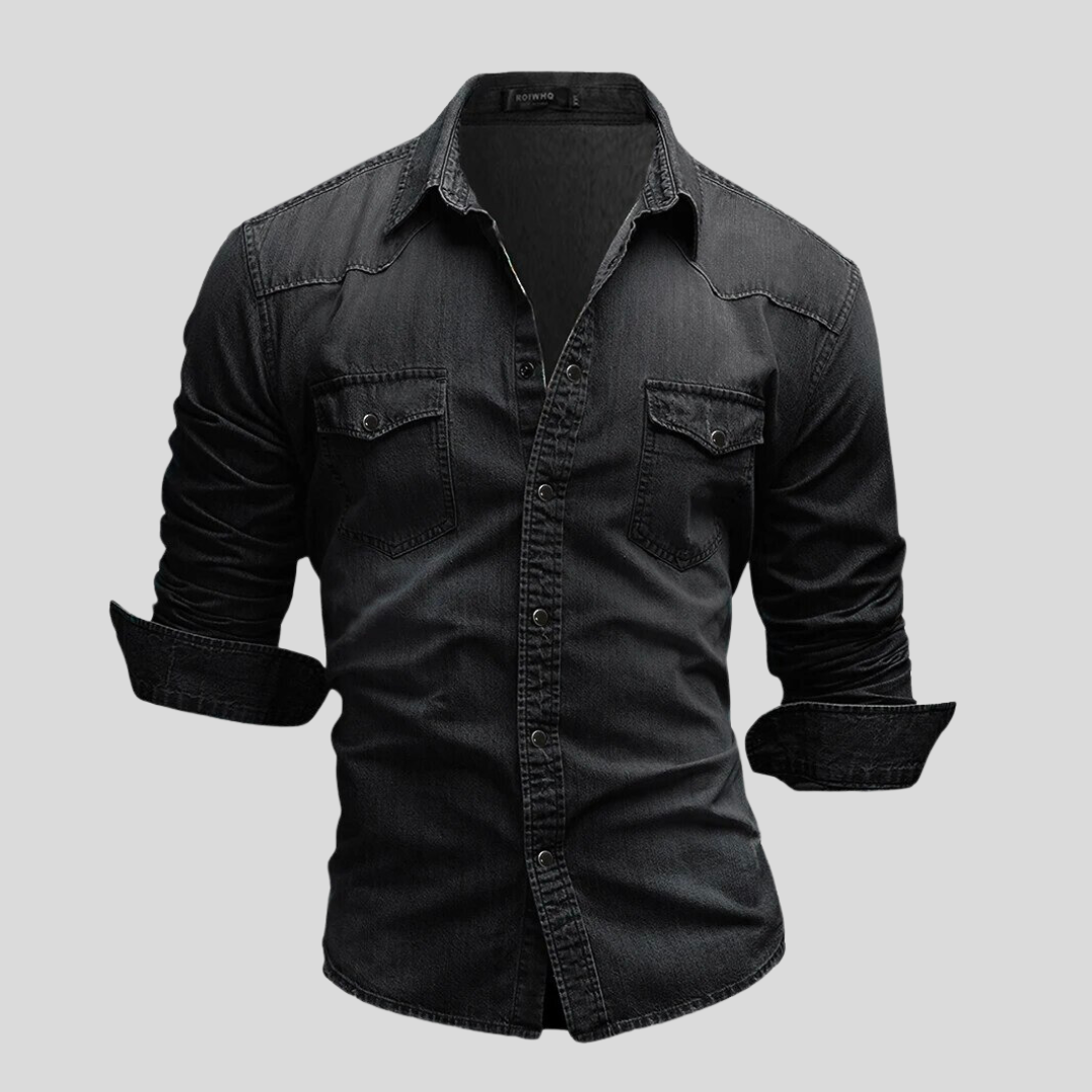 Jaxx™|Comfortabel Denim Overhemd
