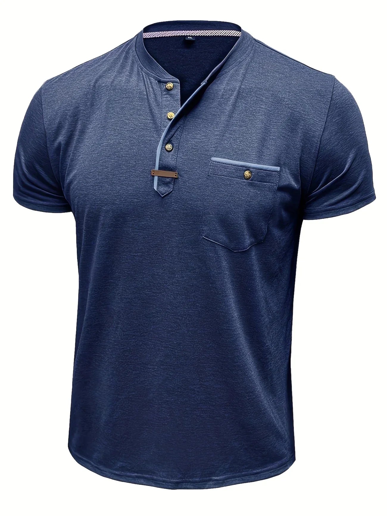 Roel™ | Elegant Ronde Hals T-shirt Met Zak