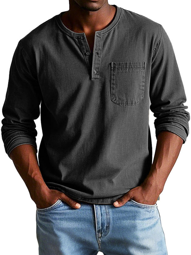 Richard™ |Vintage Shirt met Lange Mouwen