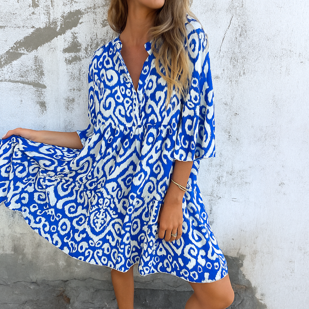 Lianne™ | Elegante Midi-jurk Met V-Hals