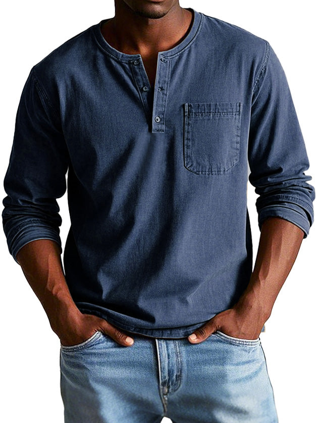 Richard™ |Vintage Shirt met Lange Mouwen