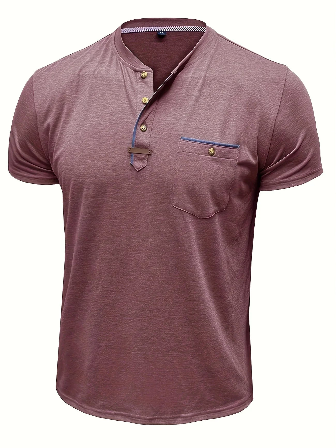 Roel™ | Elegant Ronde Hals T-shirt Met Zak