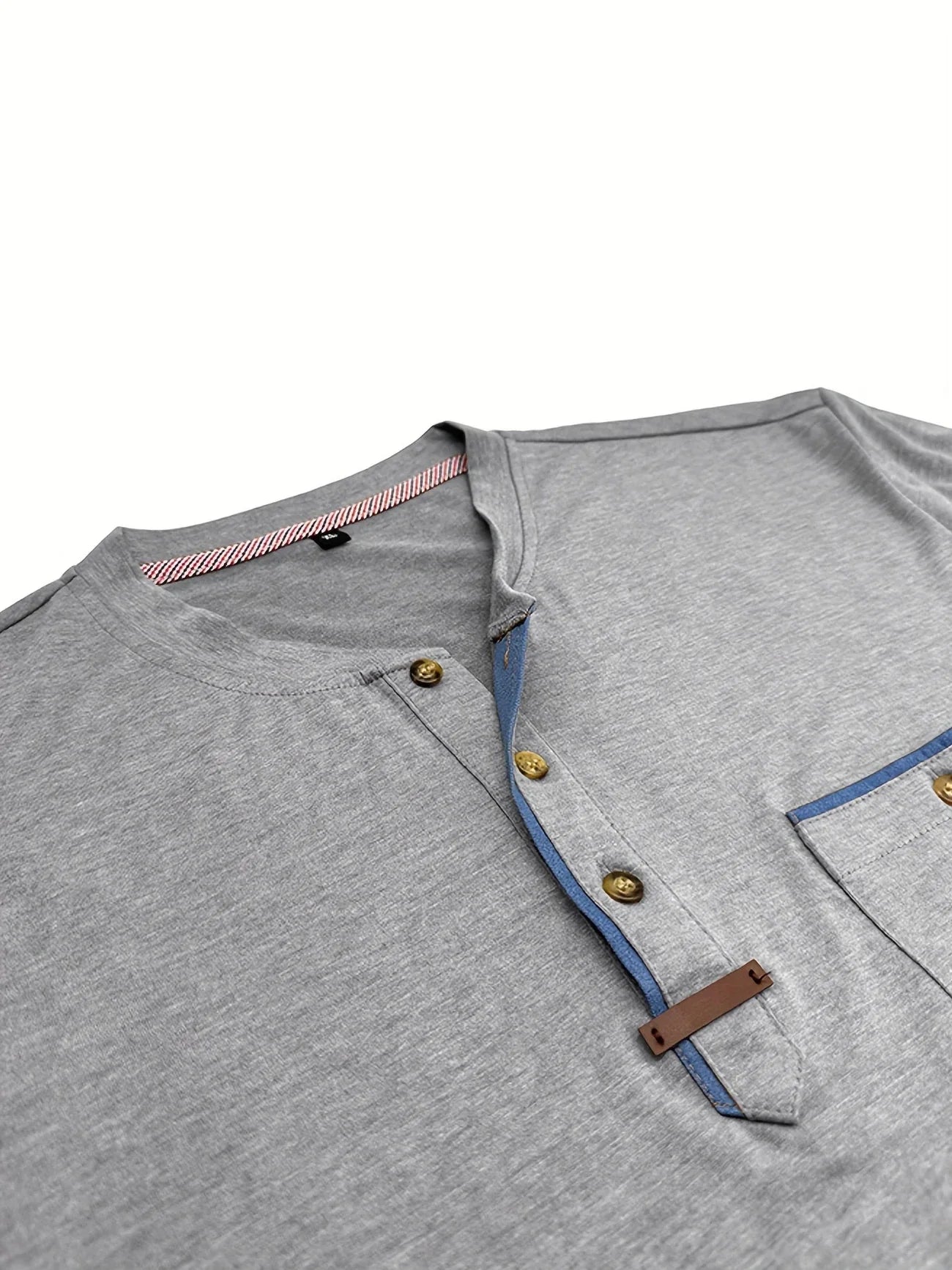 Roel™ | Elegant Ronde Hals T-shirt Met Zak
