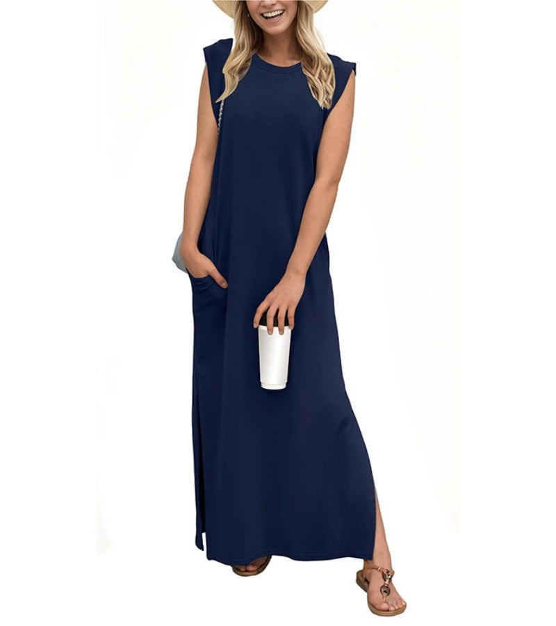 Roos™ | Luchtige Maxi Jurk Met Zijsplit