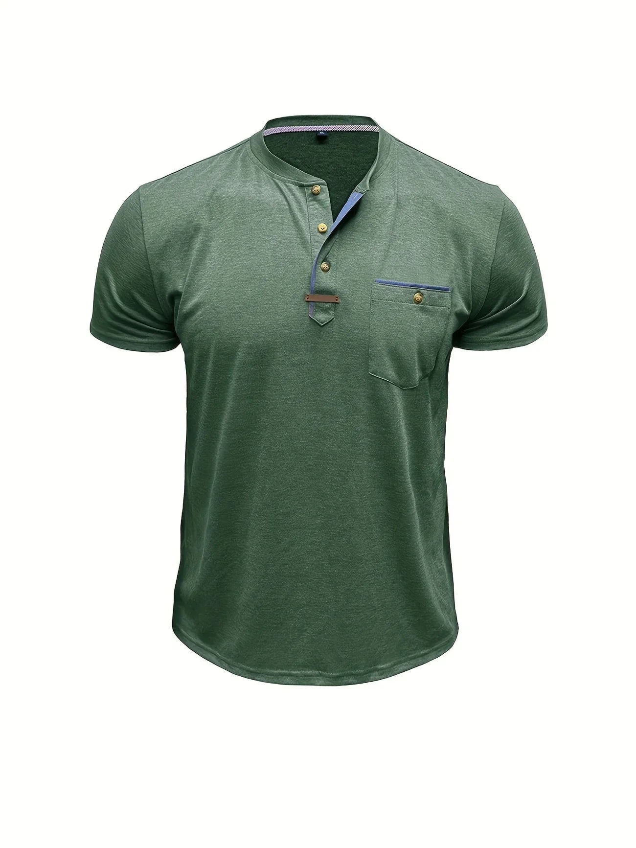Roel™ | Elegant Ronde Hals T-shirt Met Zak